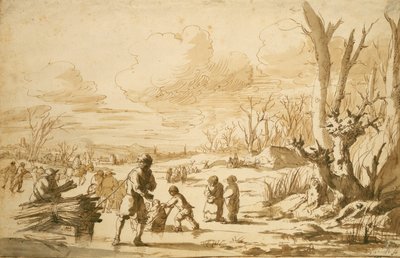 Enjoying the Ice, 1680 by Zacharias Blyhooft